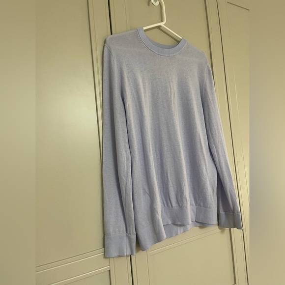 Lululemon Silk-Blend Crewneck Sweater in Pastel Blue - Picture 7 of 13